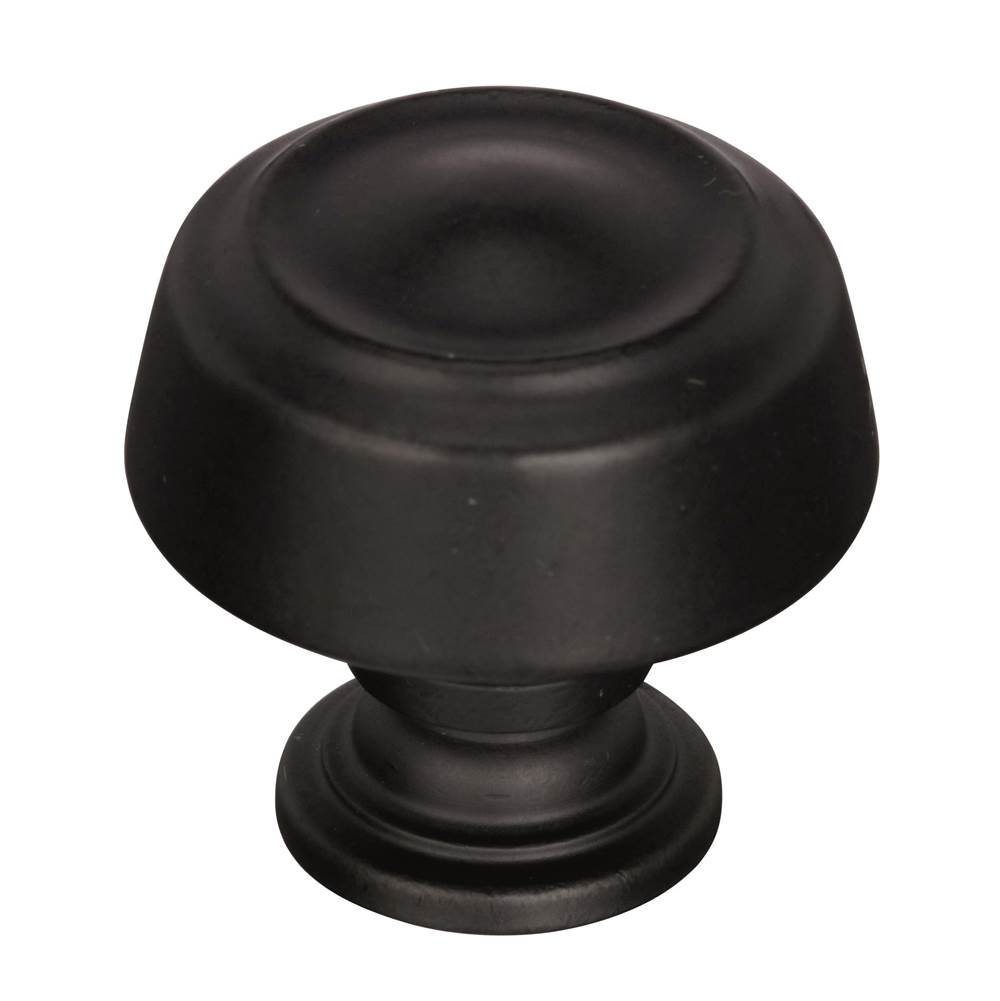 Amerock Kane 1-3/16 in (30 mm) Diameter Black Bronze Cabinet Knob