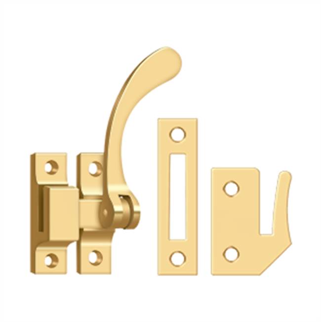 Deltana Window Lock, Casement Fastener, Reversible, 4-1/2''