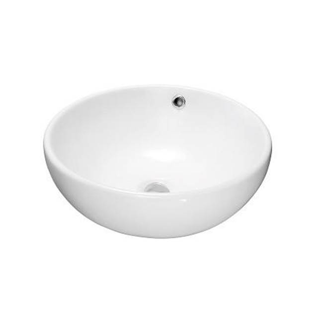 Dawn Dawn® Vessel Above-Counter Round Ceramic Art Basin with Overflow