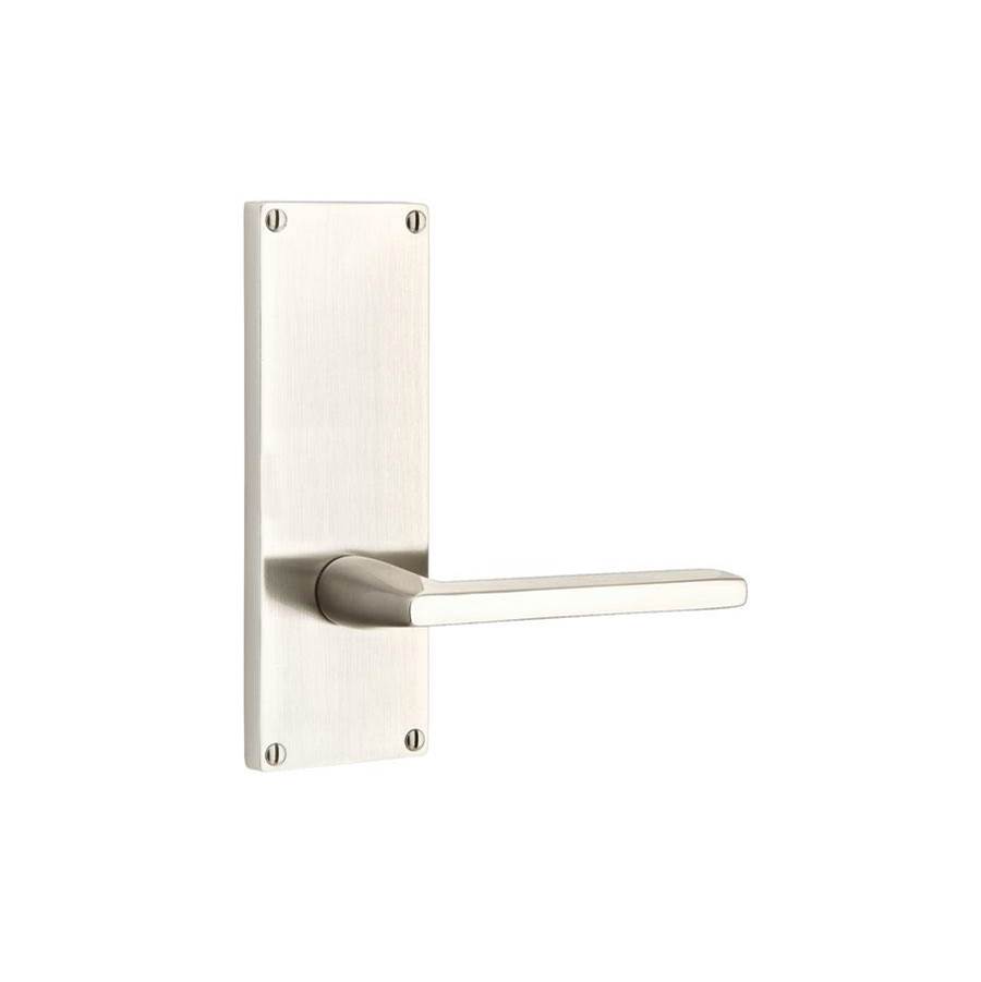 Emtek Dummy Pair, Sideplate Locksets Modern Non-Keyed 7'', Octagon Knob, US10B
