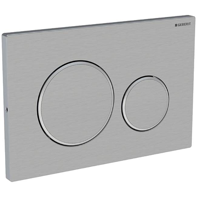 Geberit Geberit actuator plate Sigma20 for dual flush, screwable: stainless steel brushed/polished/brushed