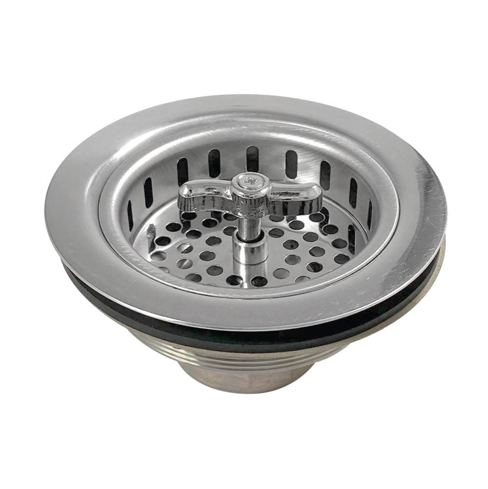 Kingston Brass Tacoma Spin and Seal Sink Basket Strainer, Stainless Steel