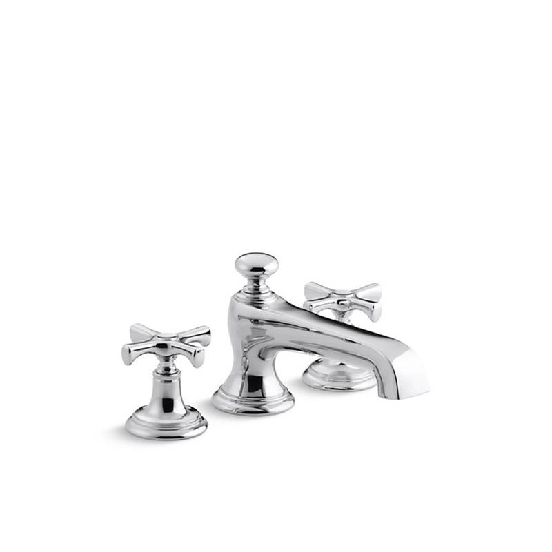 Kallista Bellis® Deck-Mount Bath Faucet, Cross Handles