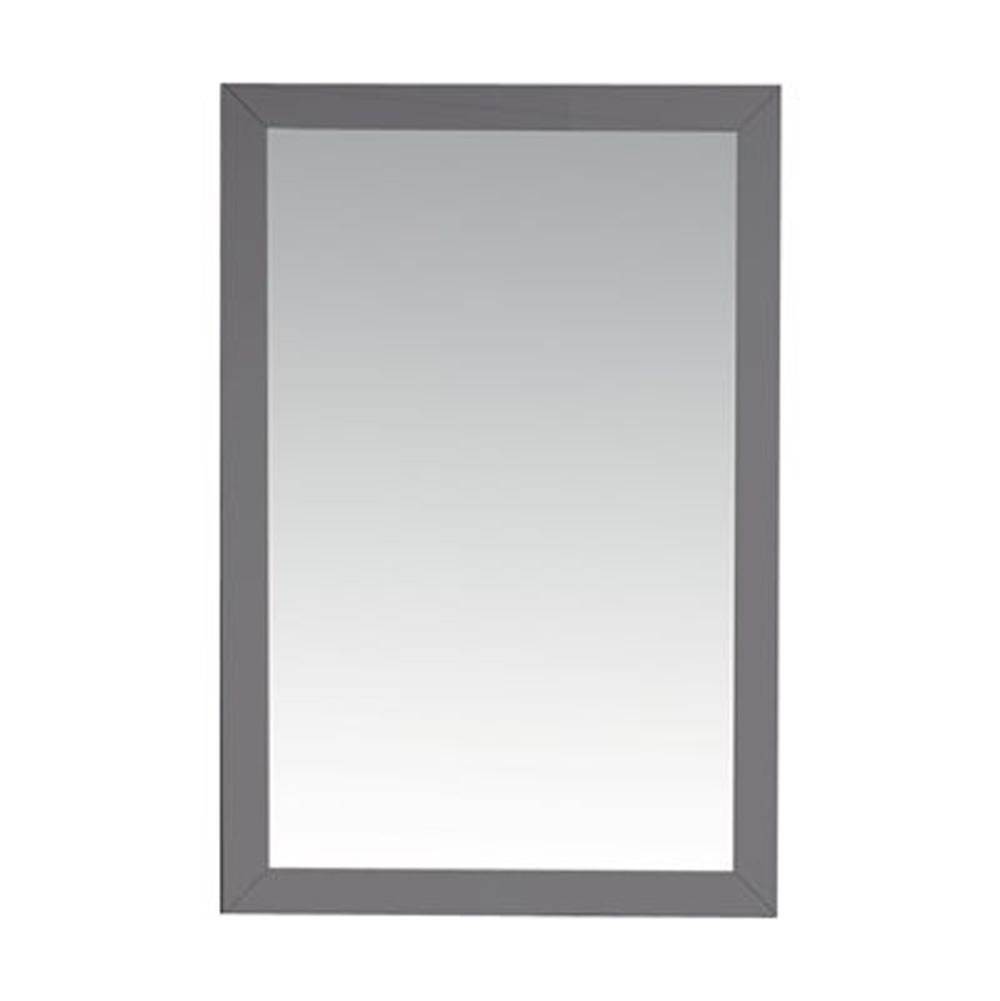 LAVIVA Fully Framed 24'' Maple Grey Mirror