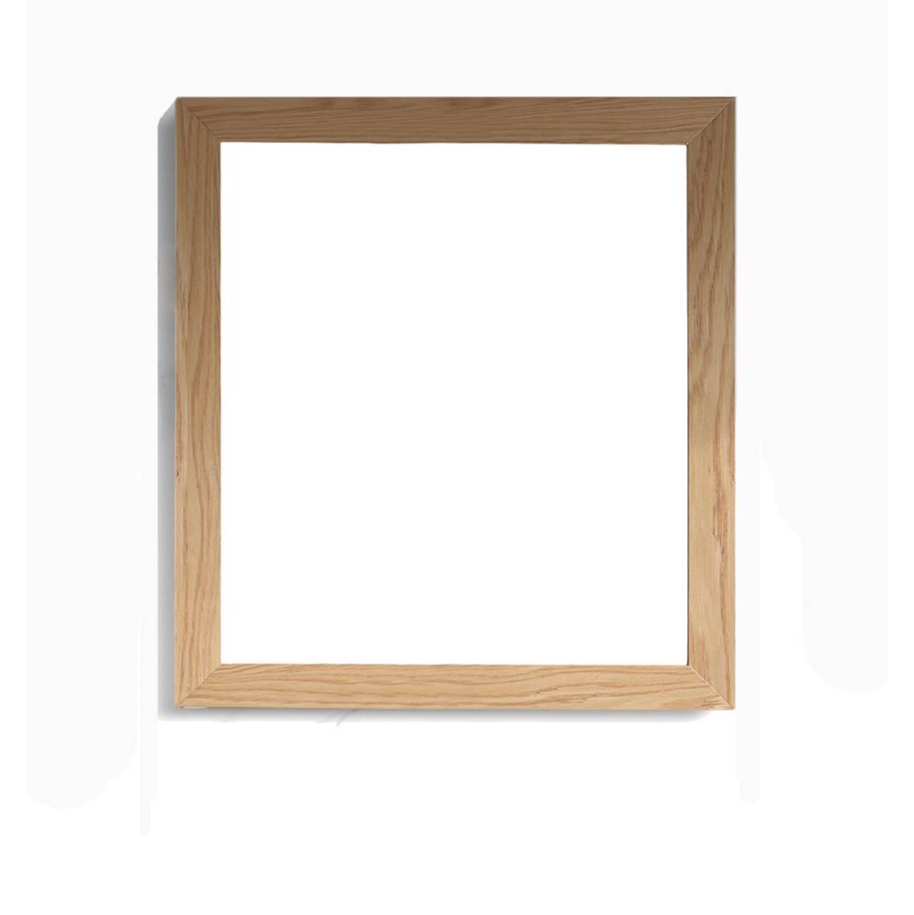 LAVIVA Fully Framed 30'' California White Oak Mirror