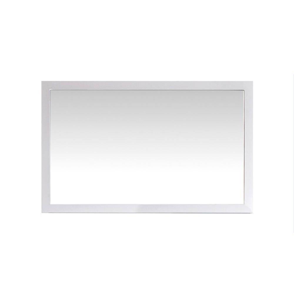 LAVIVA Fully Framed 48'' White Mirror
