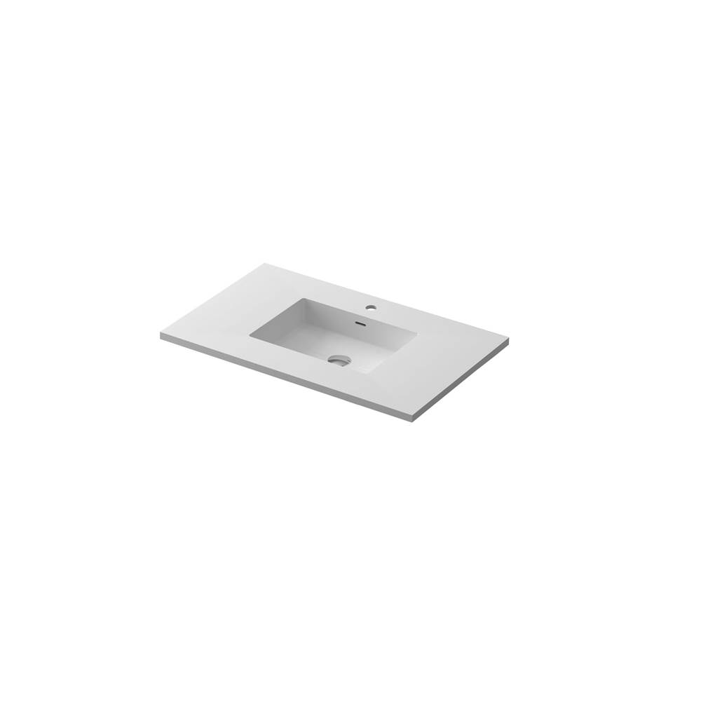 LAVIVA VIVA Stone 36'' Matte White - Solid Surface Countertop