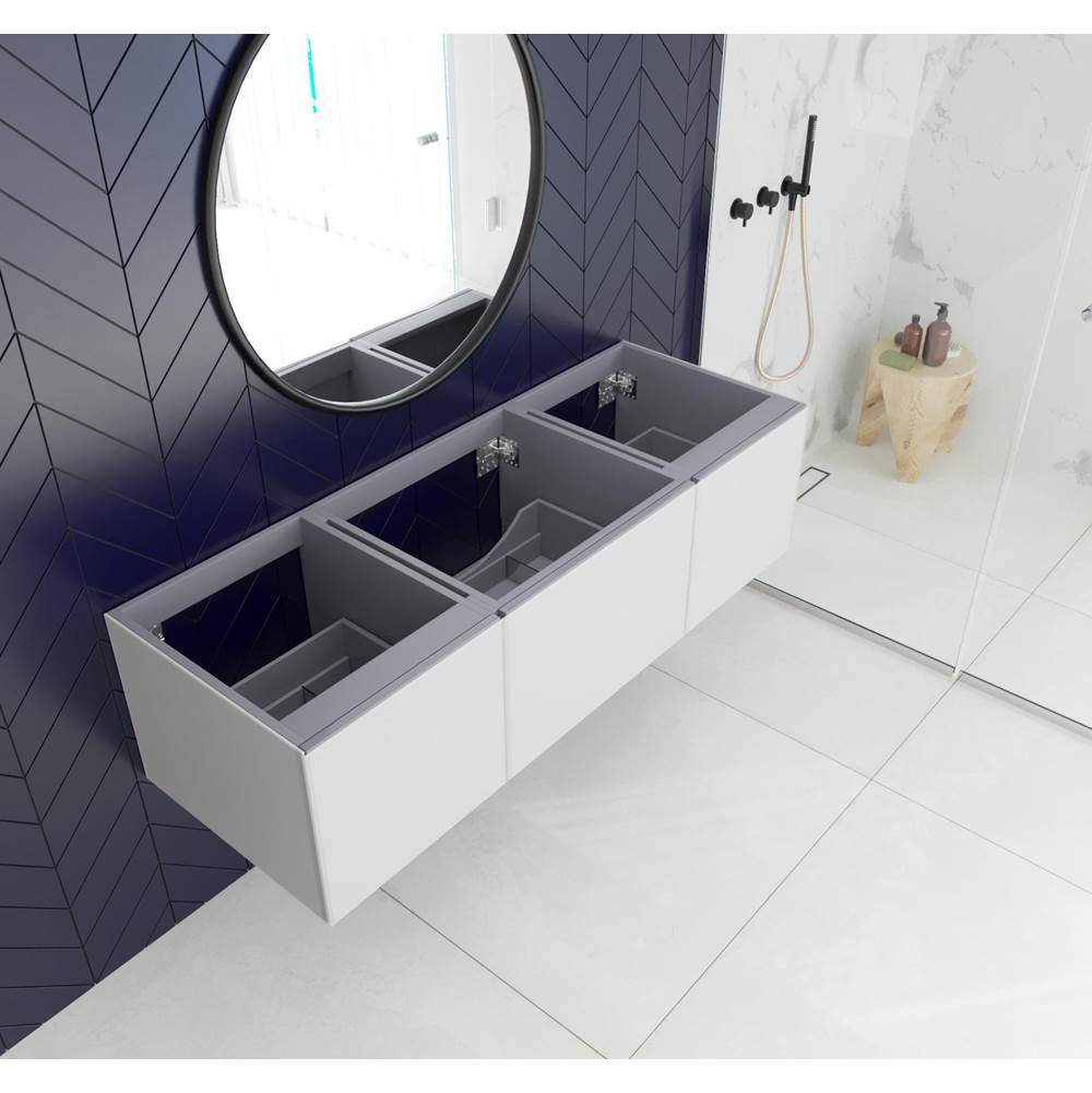 LAVIVA Vitri 60 - Cloud White Single Sink Cabinet