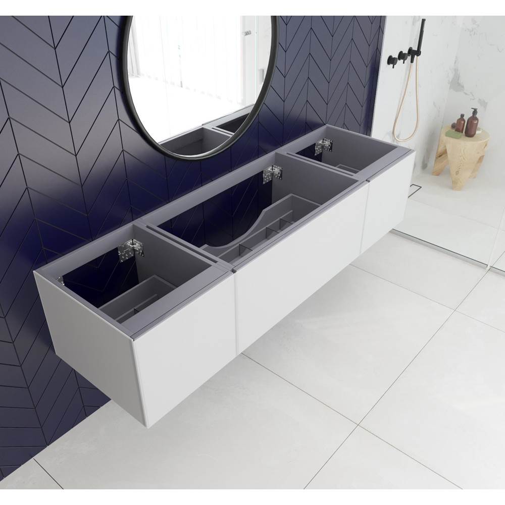 LAVIVA Vitri 72 - Cloud White Single Sink Cabinet