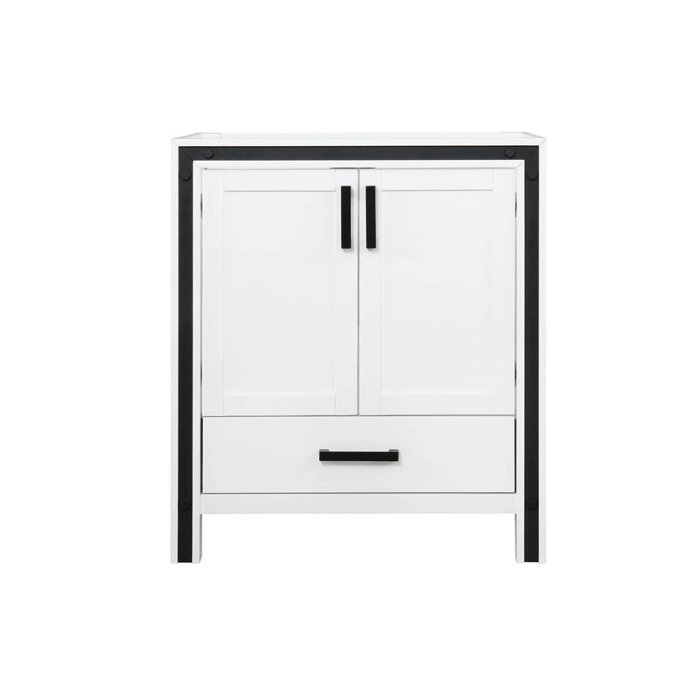 Lexora Ziva 30'' White Vanity Cabinet Only