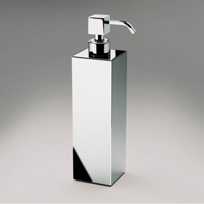 Nameeks Tall Squared Brass Countertop Soap Dispenser