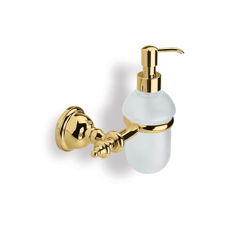 Nameeks Gold Classic Style Wall Mounted Glass Soap Dispenser