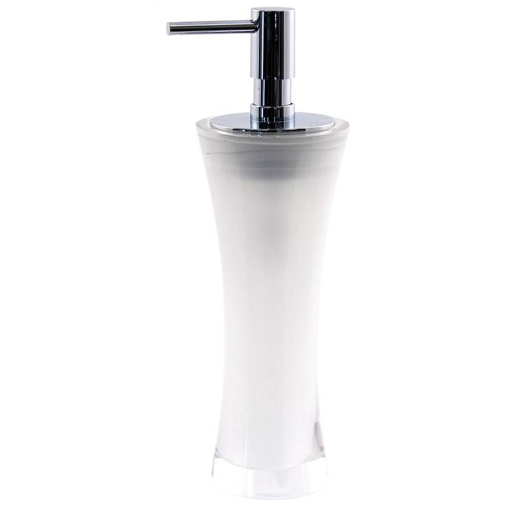 Nameeks Free Standing Soap Dispenser Made From Thermoplastic Resins in Transparent Finish