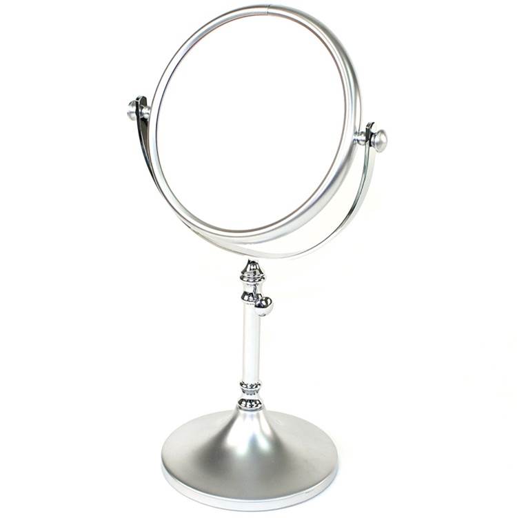 Nameeks Free Standing Brass Mirror With 3x Magnification