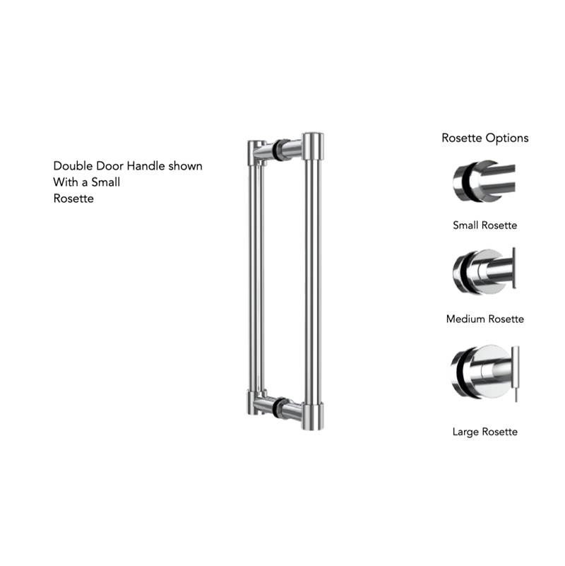 Neelnox Collection ELOQUENCE 6'' Shower Door Handle   Medium Rosette Finish: Brushed