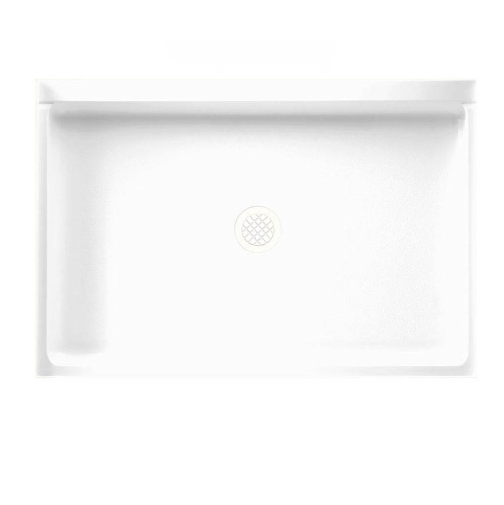 Swan SS-3248 32 x 48 Swanstone Alcove Shower Pan with Center Drain in White