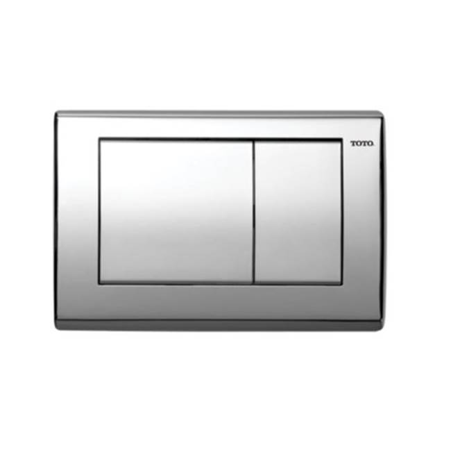 TOTO Toto® Rectangular Convex Push Plate For Select Duofit In-Wall Tank System, Polished Chrome
