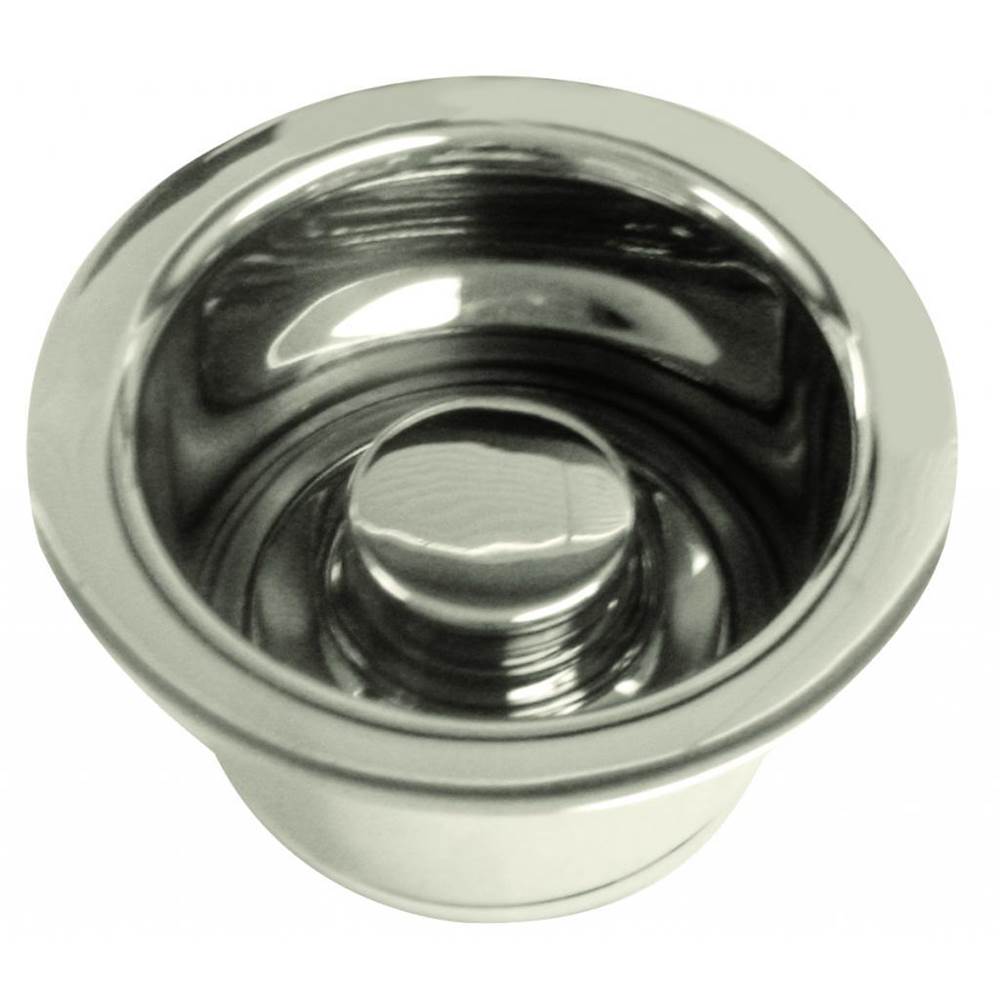 Westbrass InSinkErator Style Extra-Deep Disposal Flange and Stopper in Polished Nickel