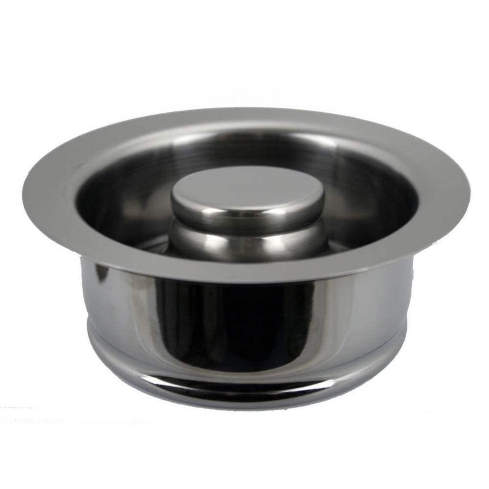 Westbrass InSinkErator Style Disposal Flange and Stopper in Satin Nickel