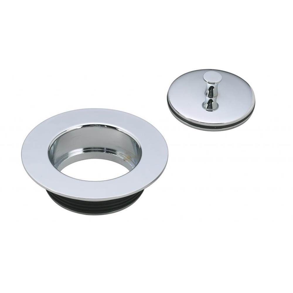 Westbrass Universal Replacement Disposal Flange and Stopper Polished Chrome