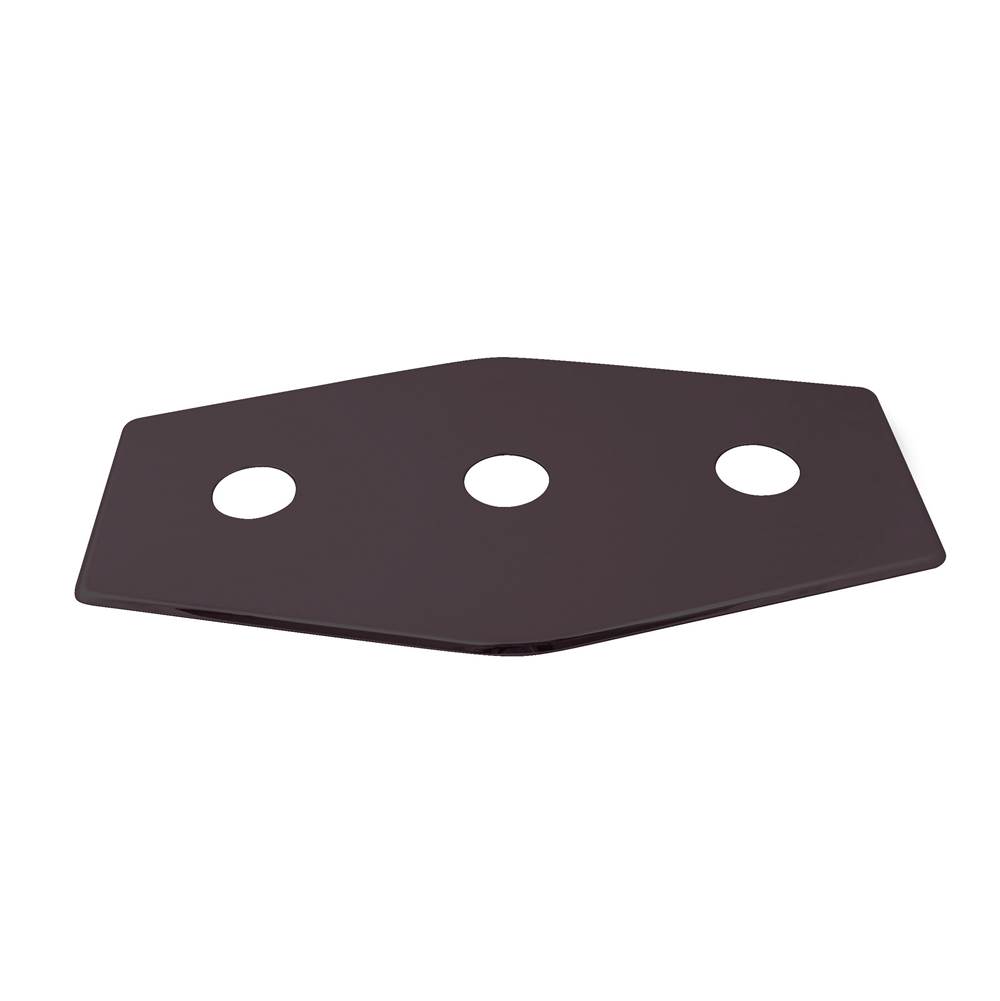 Westbrass Three-Hole Remodel Plate in Oil Rubbed Bronze