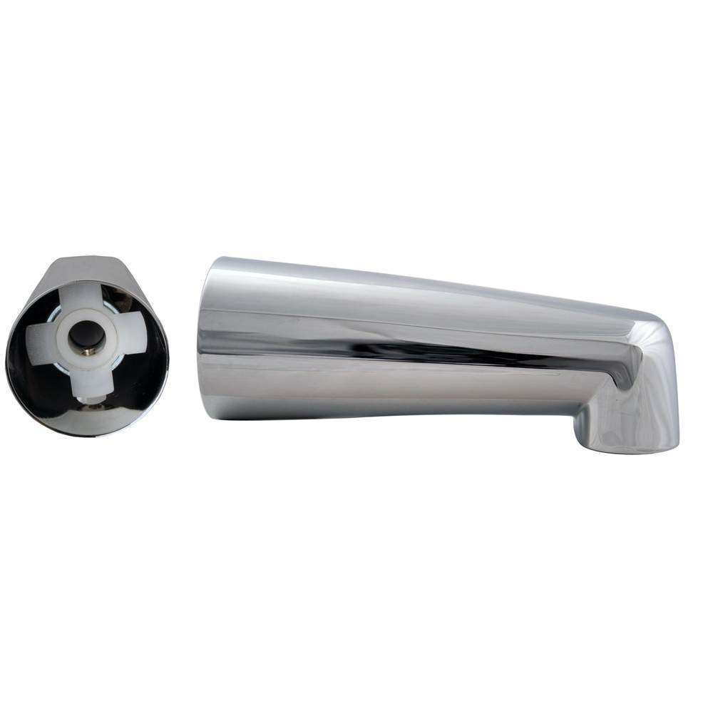 Westbrass 7 Inch Tub Spout for Copper Pipe in Polished Chrome