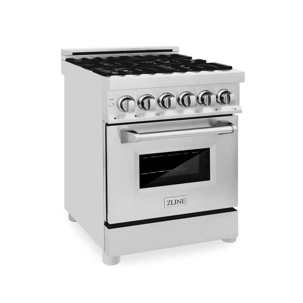 Z-Line 24'' Professional Dual Fuel Range in Stainless Steel