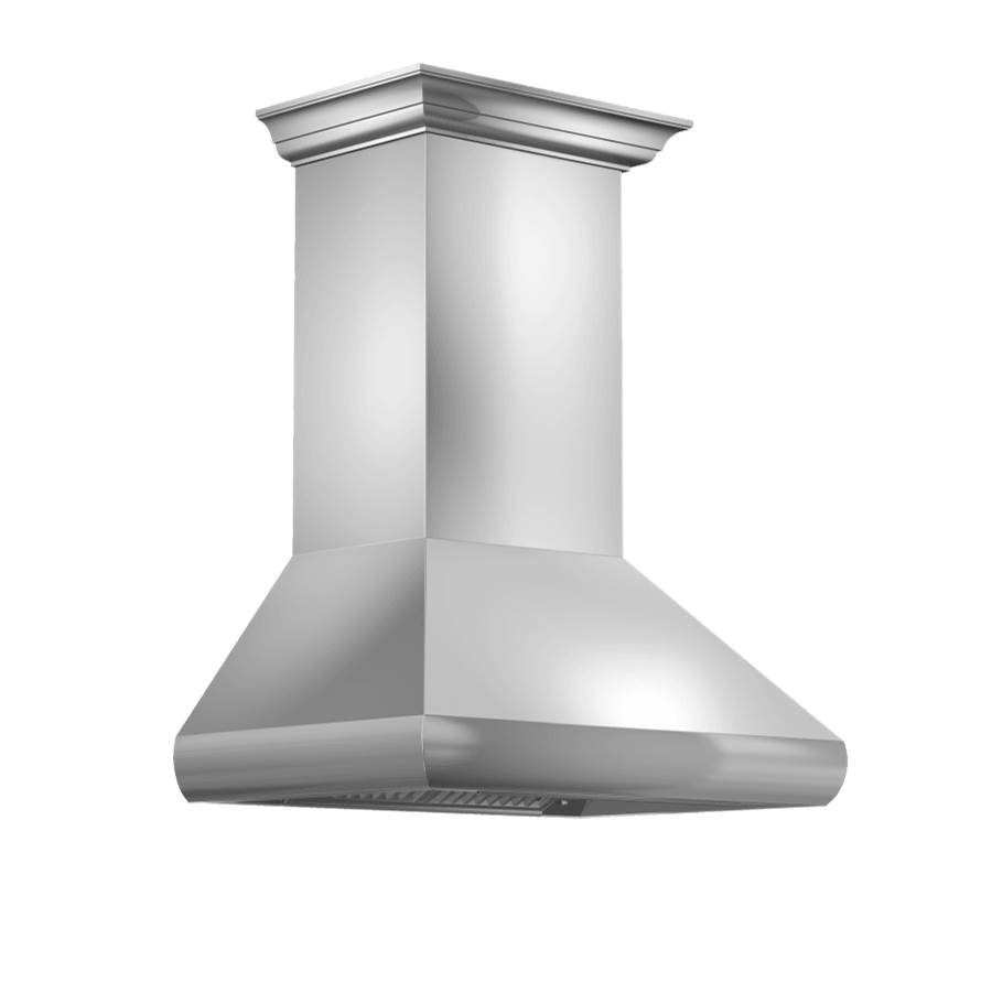 Z-Line 48'' Professional Wall Mount Range Hood in Stainless Steel with Crown Molding